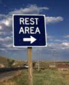 rest area sign